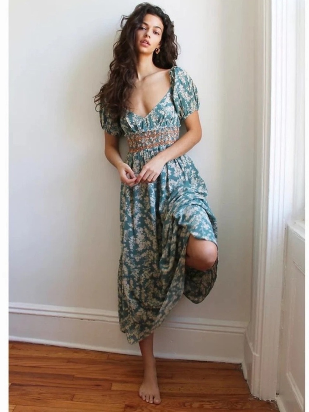 Free People Ellie Printed Maxi Dress